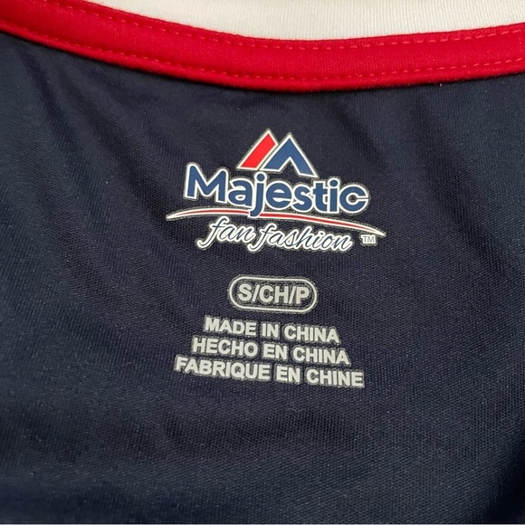 Women's Majestic Navy/Red Houston Texans Draft Me V-Neck T-Shirt Size Small - Picture 5 of 7